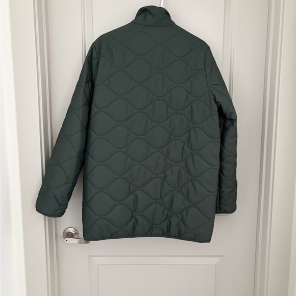 Quince Dark Green Quilted Jacket - Picture 6 of 7
